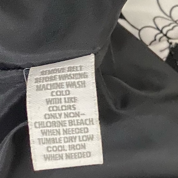 NEW Sheath Dress Charter Club Cotton Sleeveless lined scoop neck Black White 16 - Picture 11 of 11